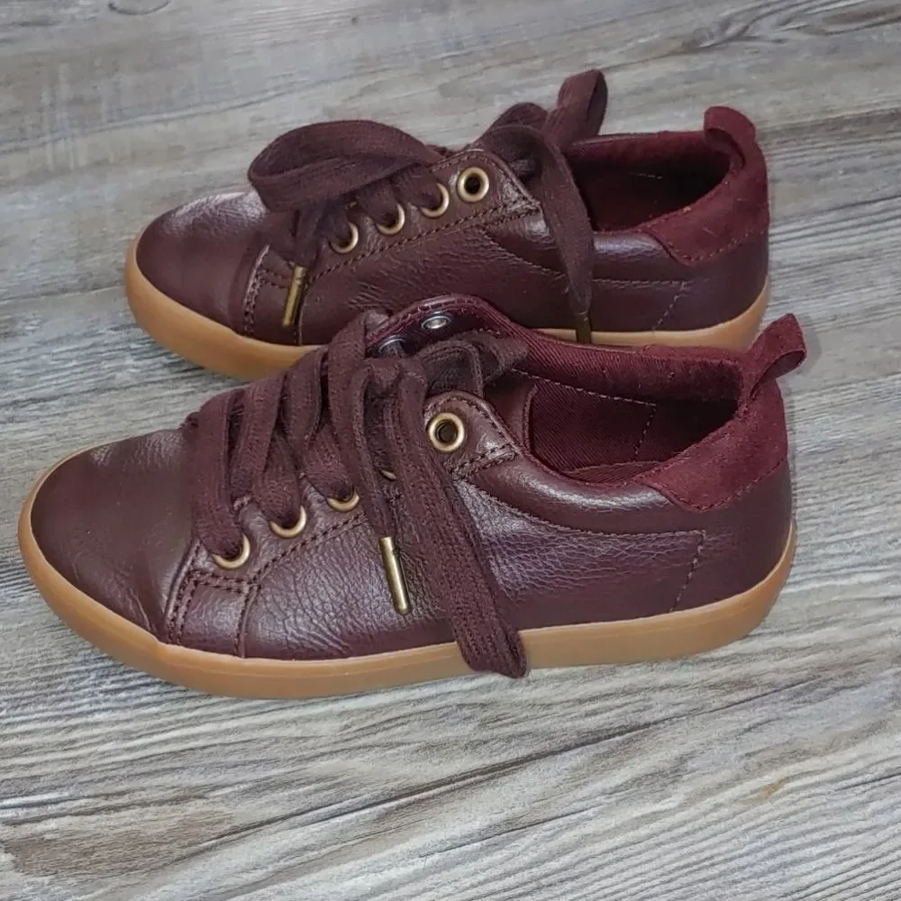 Gymboree maroon boys dress shoes Sz 10 EUC